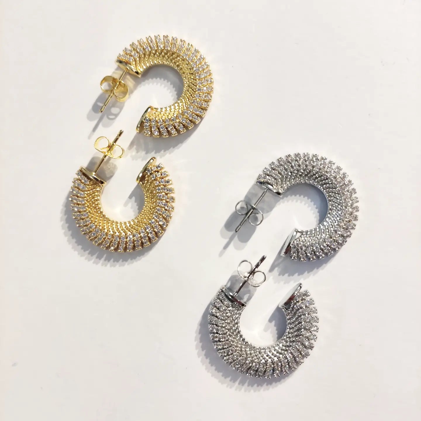 SODABIJOUX - Steel earrings - fan