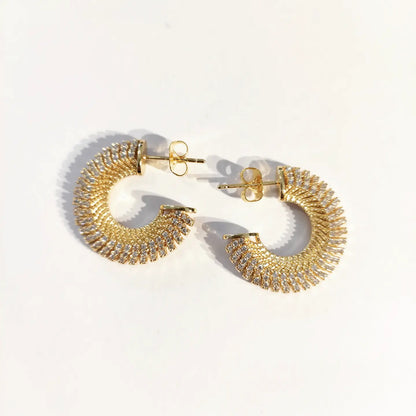 SODABIJOUX - Steel earrings - fan