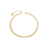 SODABIJOUX - steel anklet - Gold