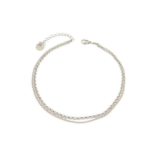 SODABIJOUX - steel anklet - Silver