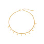 SODABIJOUX - steel anklet - Gold Lightning