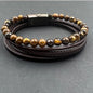 SODA - Men's four-strand bracelet - brown