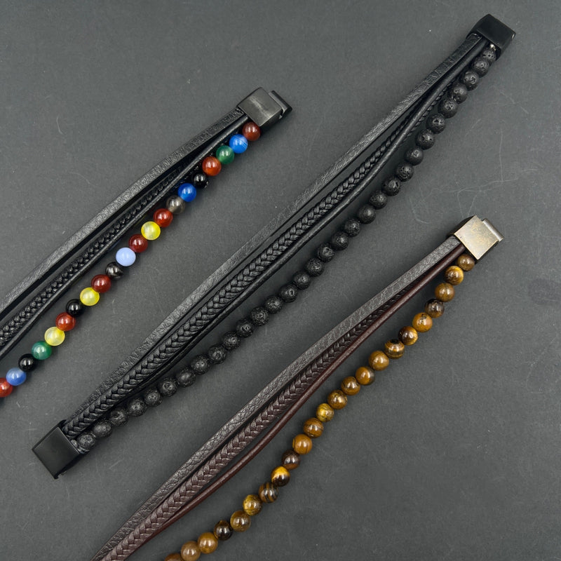 SODA - Four-strand men's bracelet - multicolor