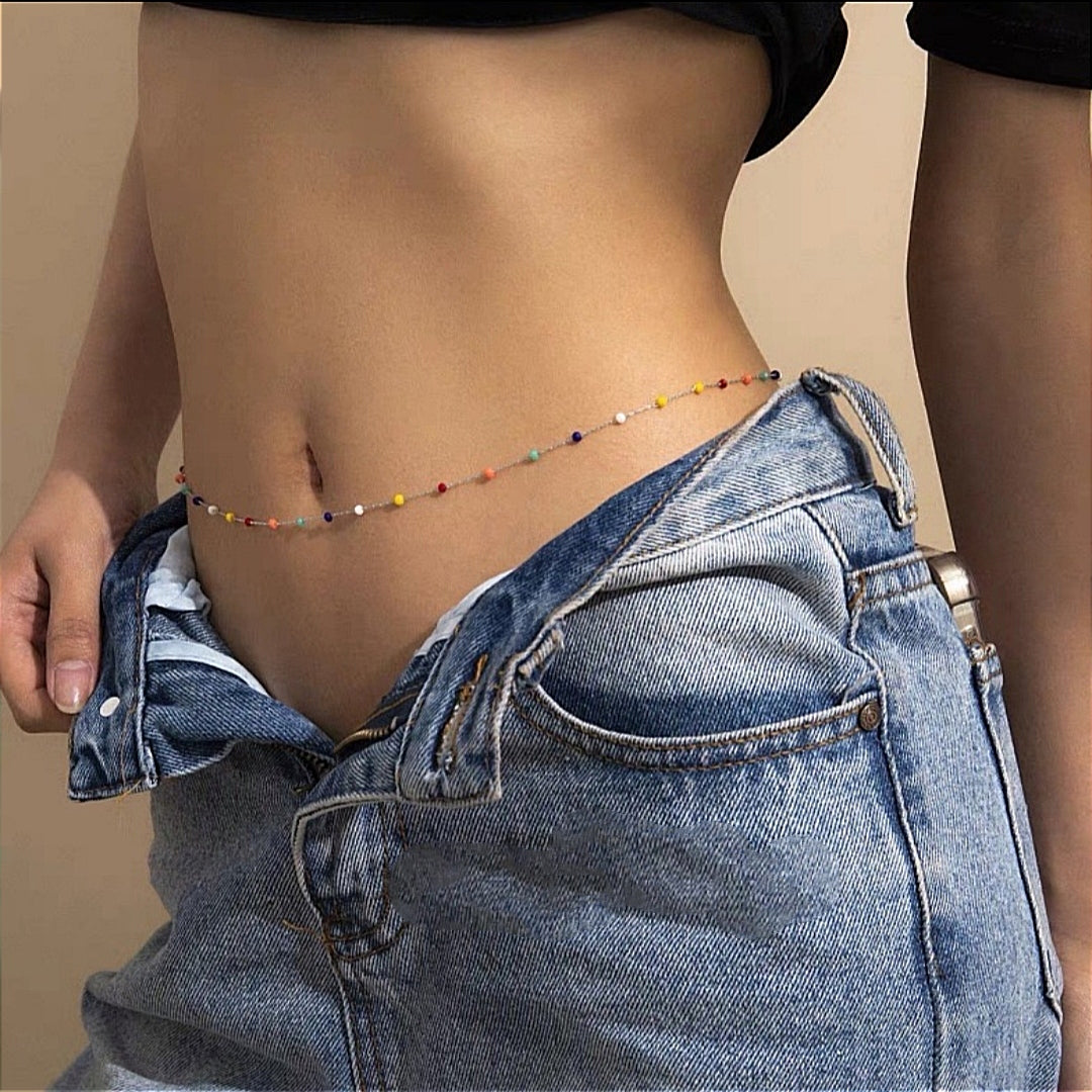 SODABIJOUX - bodychain - multicolor silver