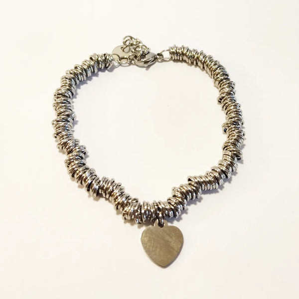 SODABIJOUX - steel bracelet with heart