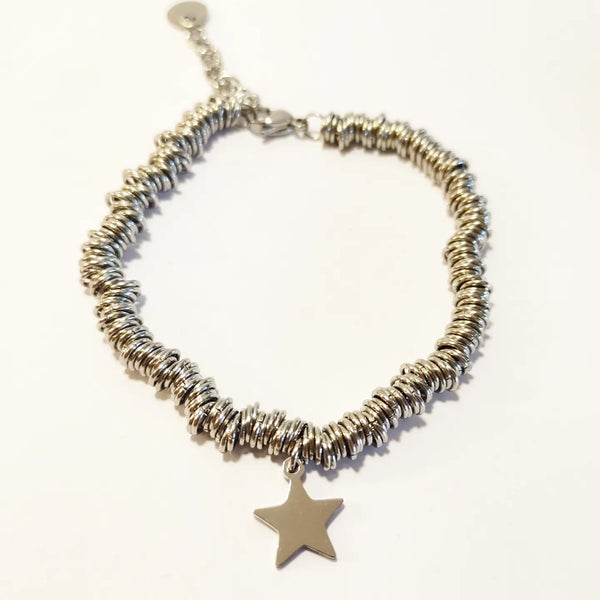 SODABIJOUX - steel bracelet with star