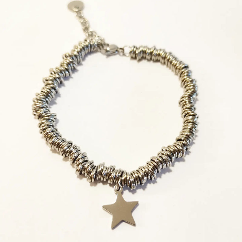 SODABIJOUX - steel bracelet with star