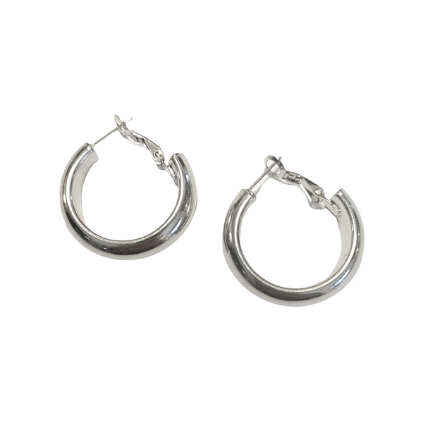 SODAJEWELS - Maxi smooth rounded earring 25 mm