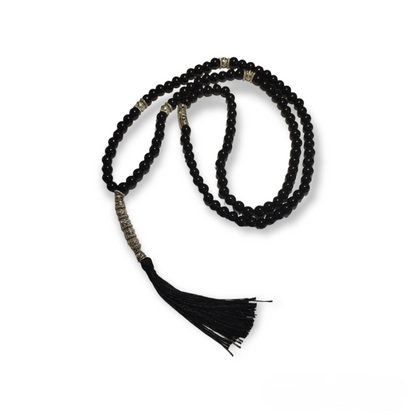 SODA - Tibetan onyx mala necklace - black