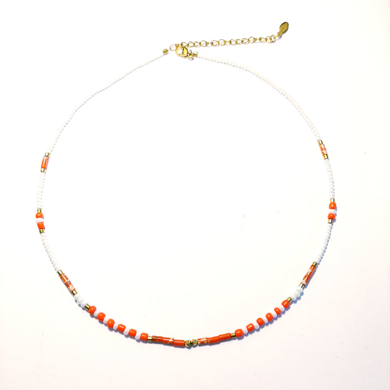 SODABIJOUX - shell necklace - Coral