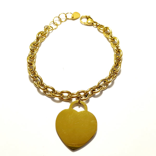 SODABIJOUX - Heart pendant bracelet - Gold