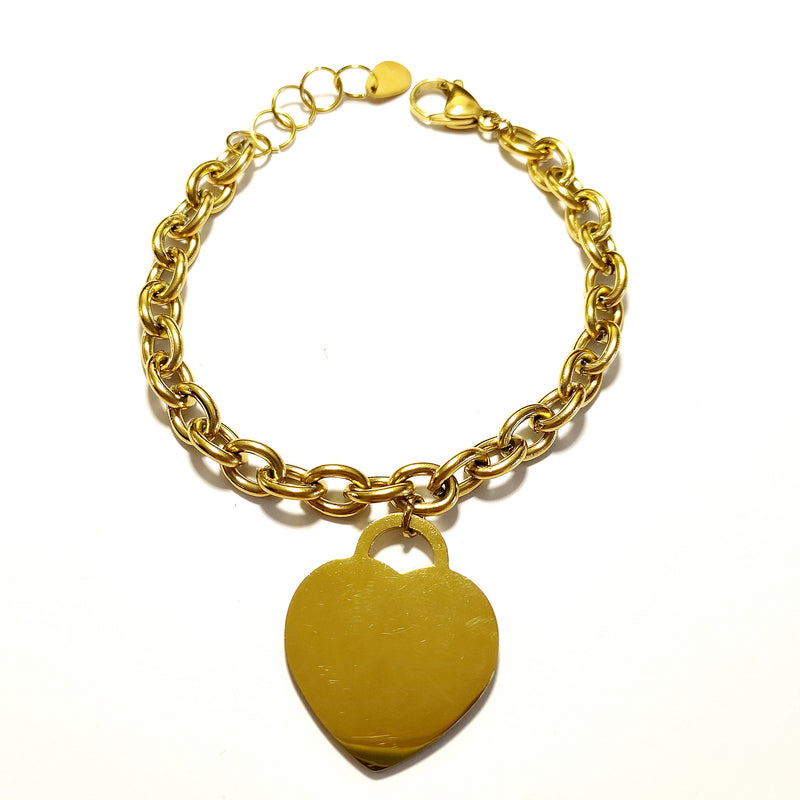 SODABIJOUX - Bracciale ciondolo cuore - Oro