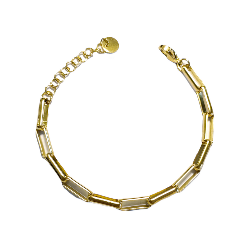 SODABIJOUX - Crushed link bracelet - Gold