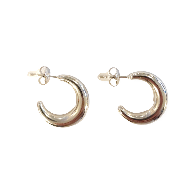 SODABIJOUX - Steel earrings - mini moon