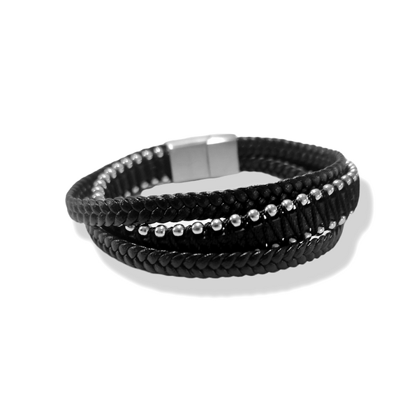 SODA - Bracciale Uomo multiplo - Nero