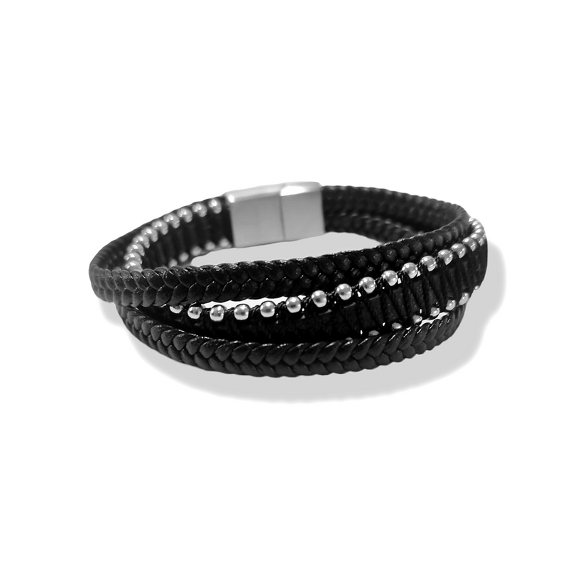 SODA - Multiple men's bracelet - Black
