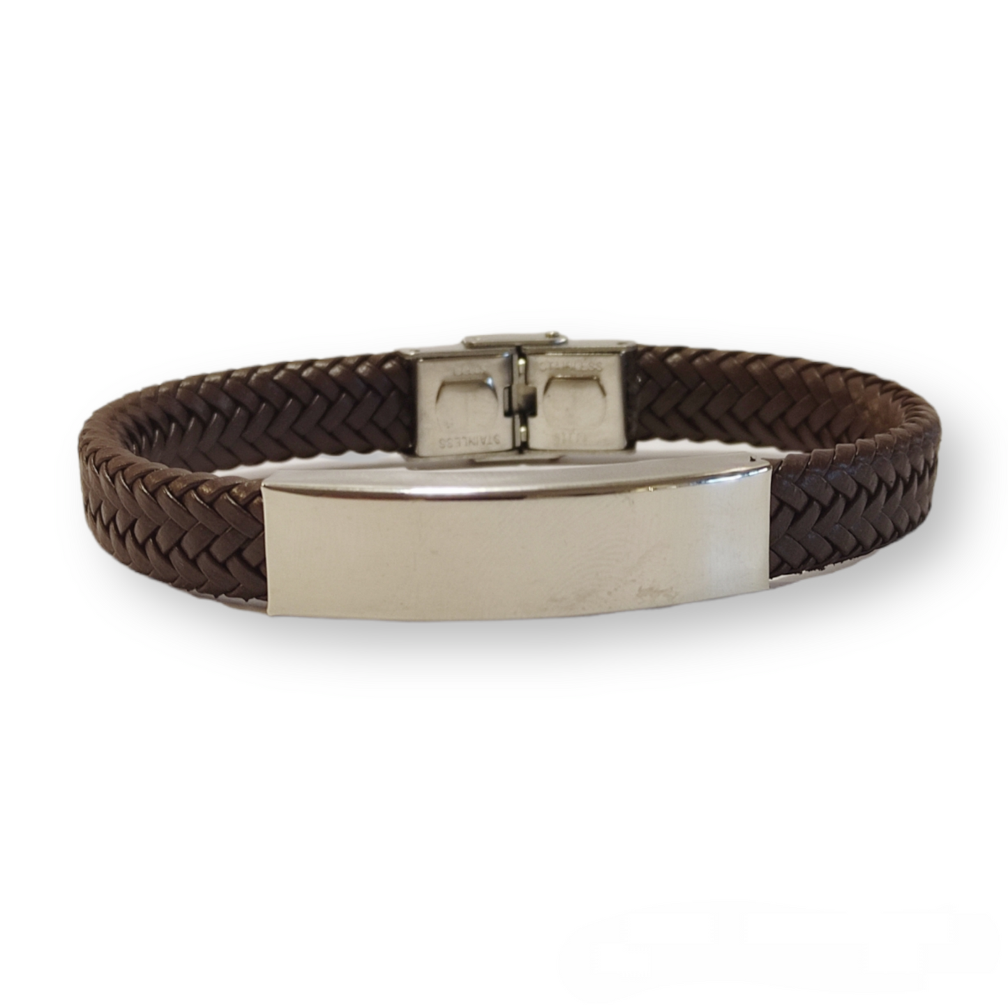 SODA - Men's braided leather bracelet - Brown