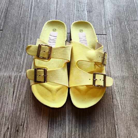 Soda shoes - Ciabattina  SANDALS - giallo