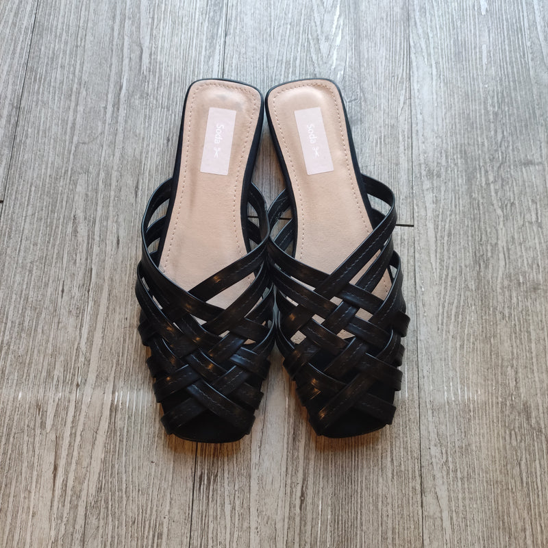 Soda shoes - Ciabattina  SANDALS - nera