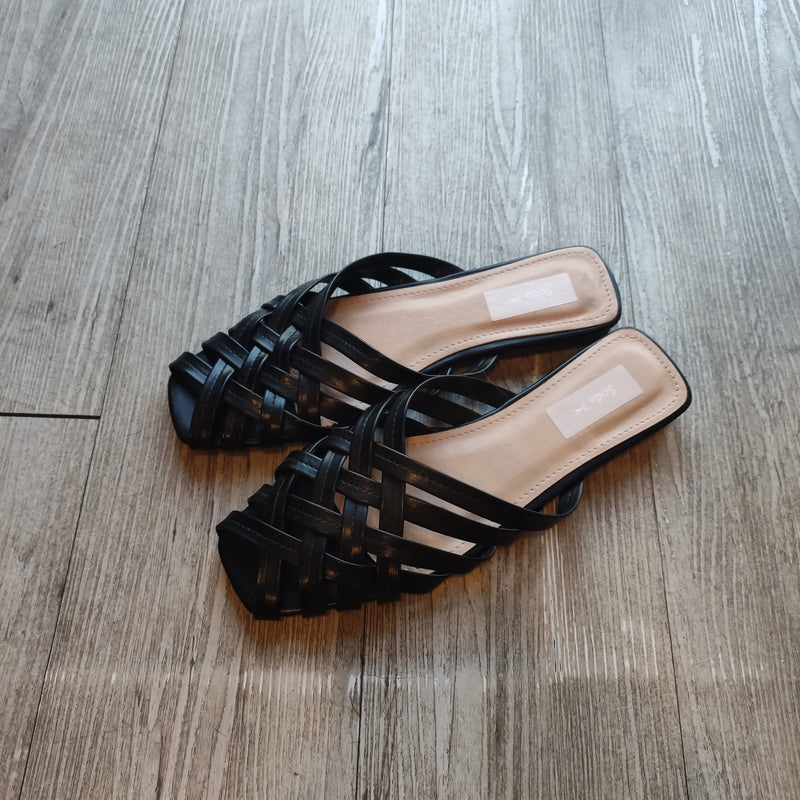 Soda shoes - Ciabattina  SANDALS - nera