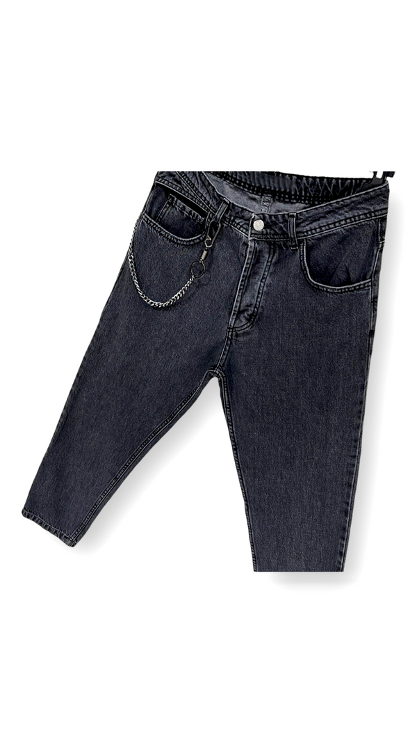 LIBERTY - Jeans Carrot - Black wash