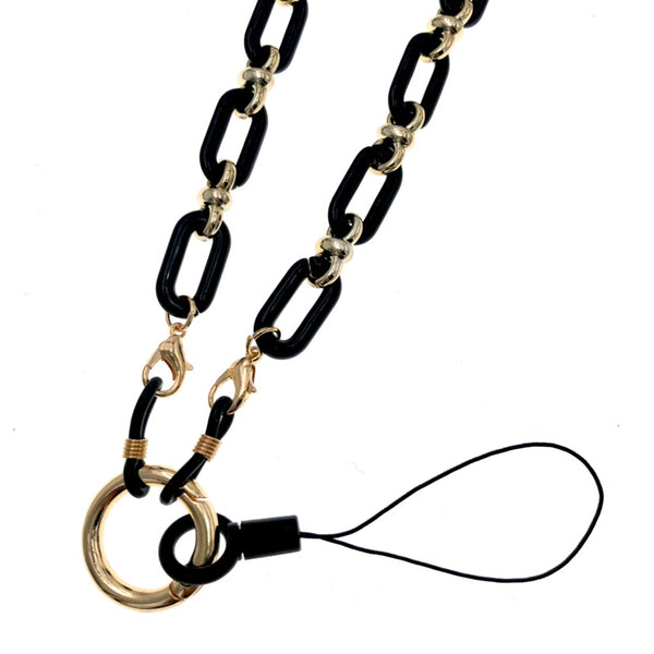 SODA - chain for sunglasses or smartphone - Black gold 