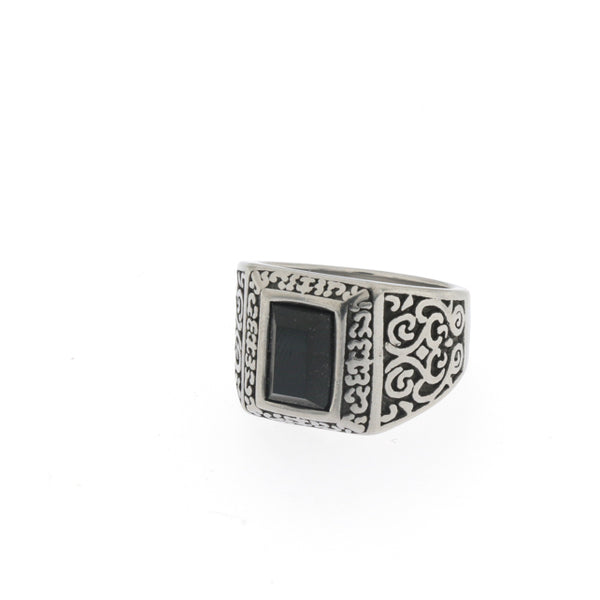 Soda - Stone ring - black