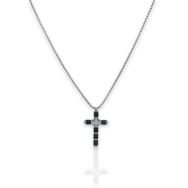 SODA - steel necklace - cross