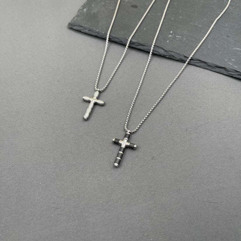 SODA - steel necklace - cross