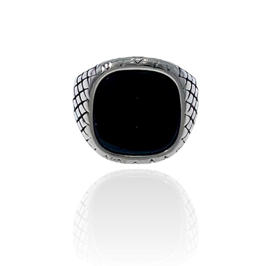 SODA - Black tourmaline stone ring