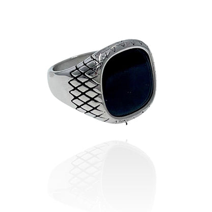 SODA - Black tourmaline stone ring