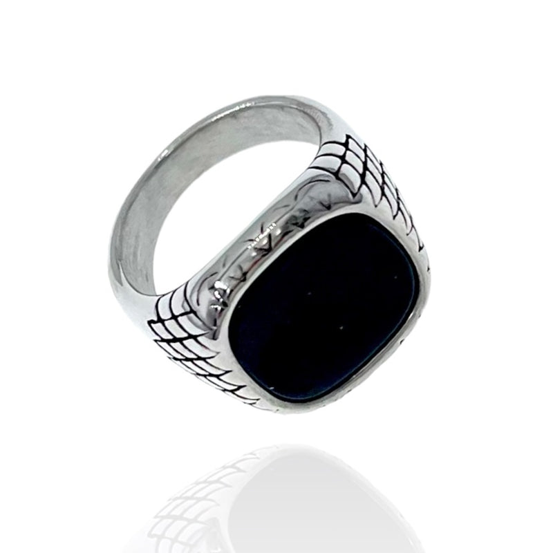 SODA - Black tourmaline stone ring