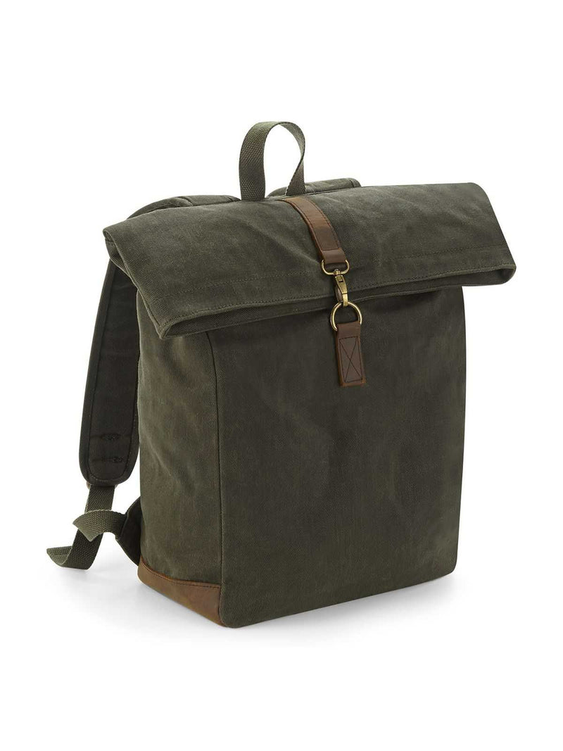SODA - Heritage Waxed Canvas Backpack - military green