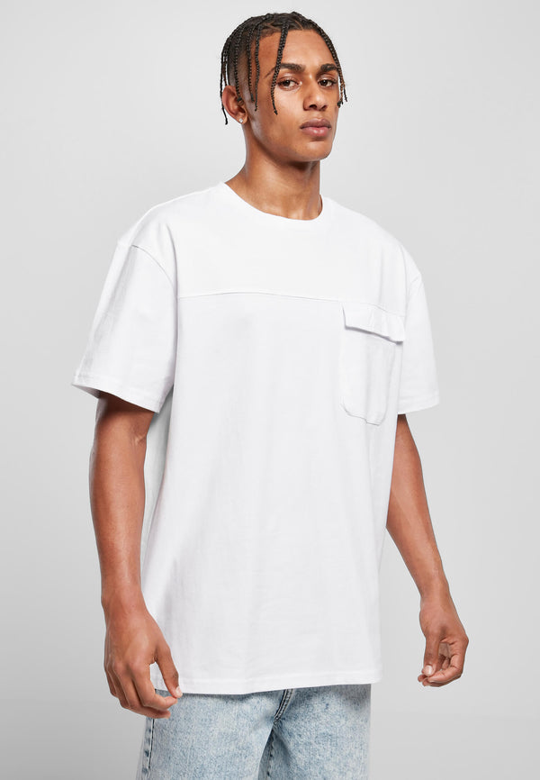 URBAN CLASSIC - T-shirt  Oversize Big Flap Pocket Tee - White