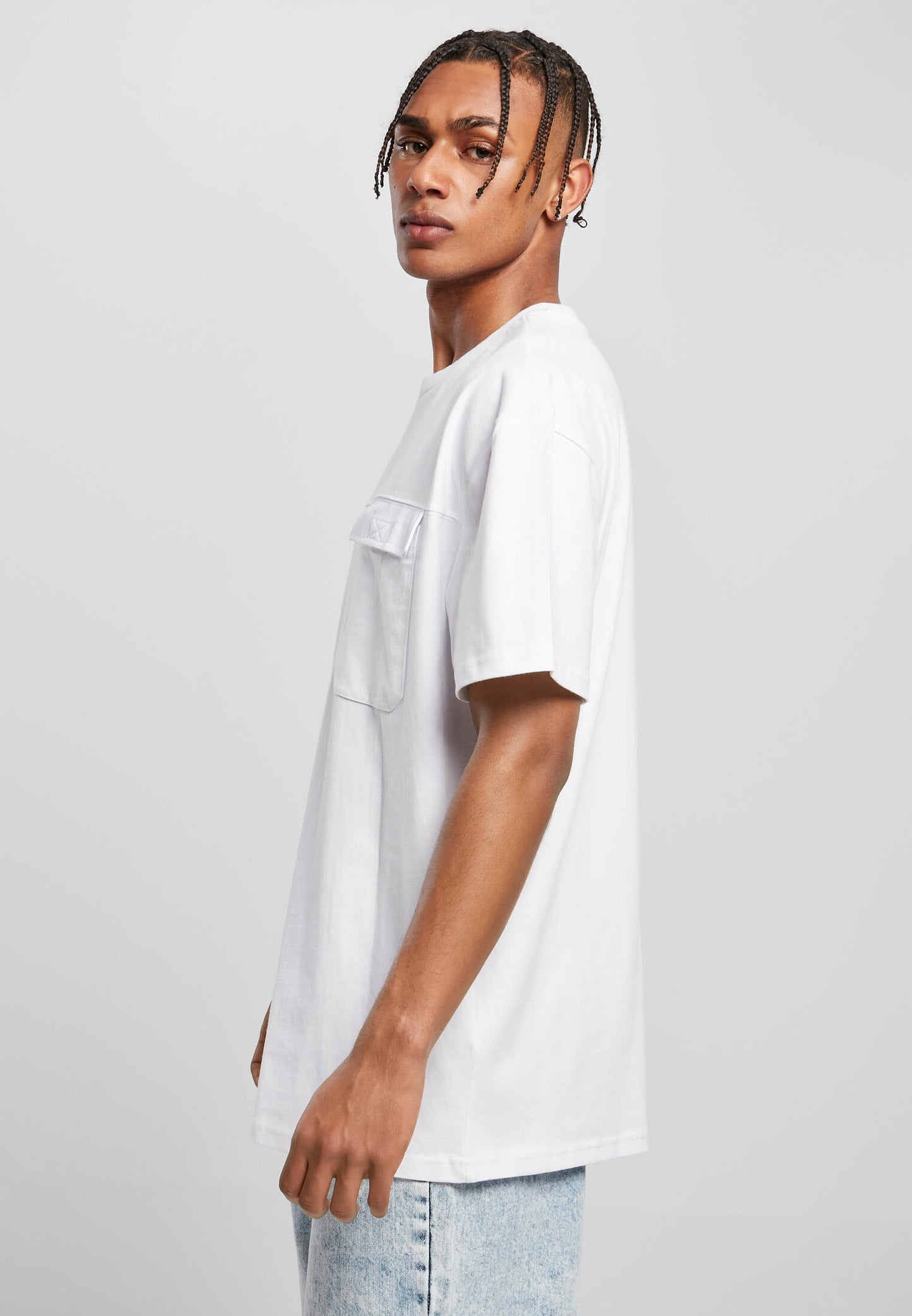 URBAN CLASSIC - Oversize Big Flap Pocket Tee T-shirt - White