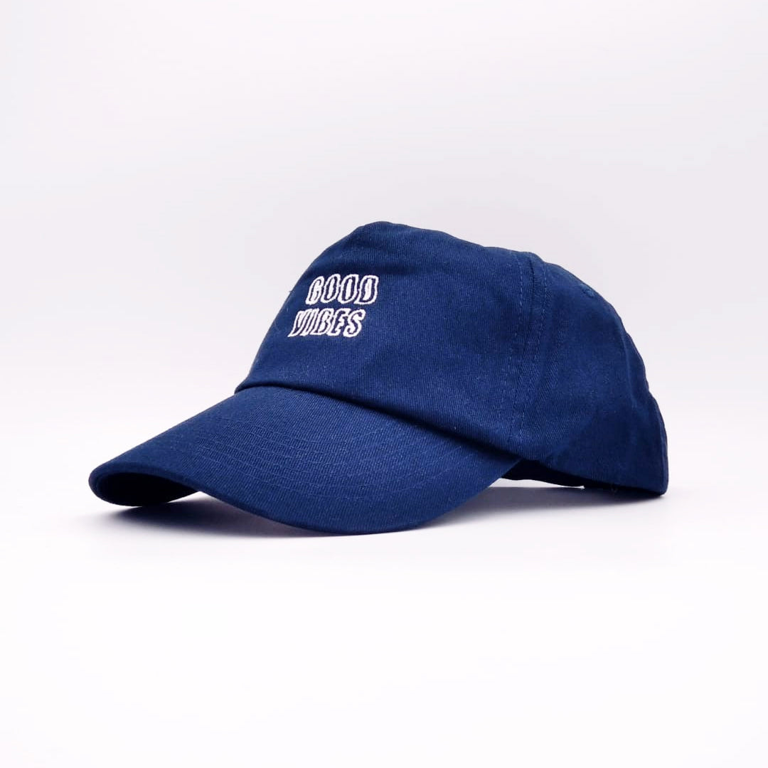 Soda StudioGood Vibes Baseball Cap - Navy/white 