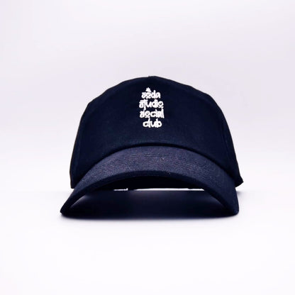 Soda StudioSoda Studio Social Club Baseball Cap - Black/white 