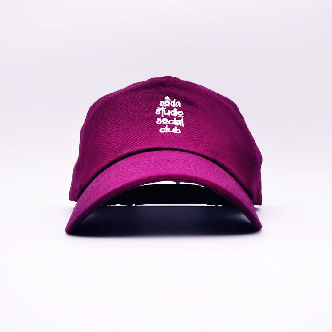 Soda Studio Soda Studio Social Club Baseball Cap - Wine/white 