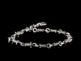 SODA - BARBED WIRE BRACELET aged silver