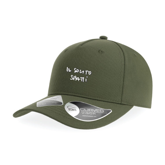 SODA STUDIO - Baseball Hat Embroidered the usual bang - Olive