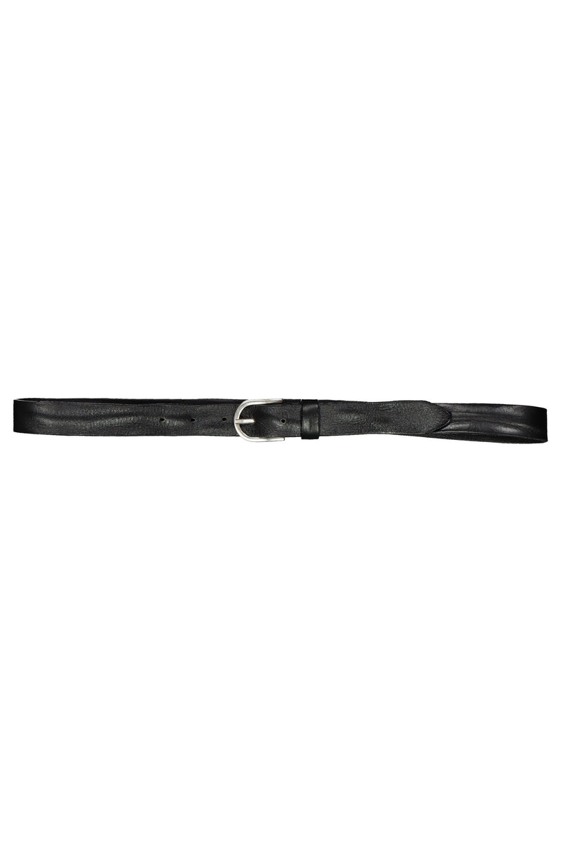 SODA - Genuine leather belt 25 mm - black 