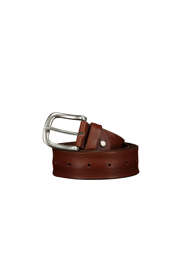 SODA - Cintura in vera pelle 35 mm - marrone