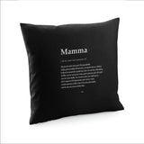 SODA - MOTHER'S DAY Cushion - definition black mother