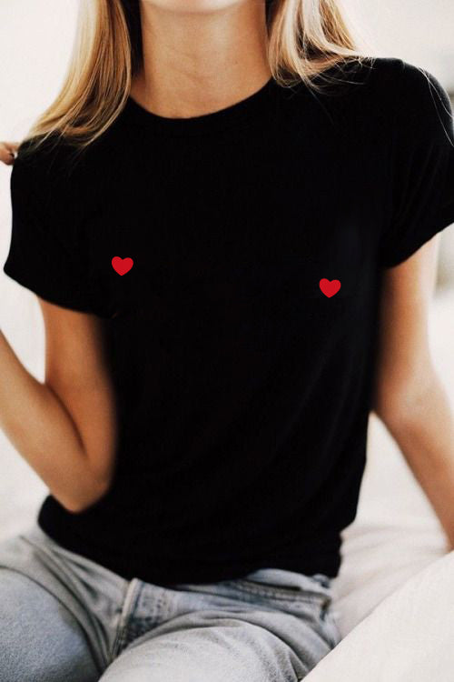 SODA - women's t-shirt - BLACK HEARTS